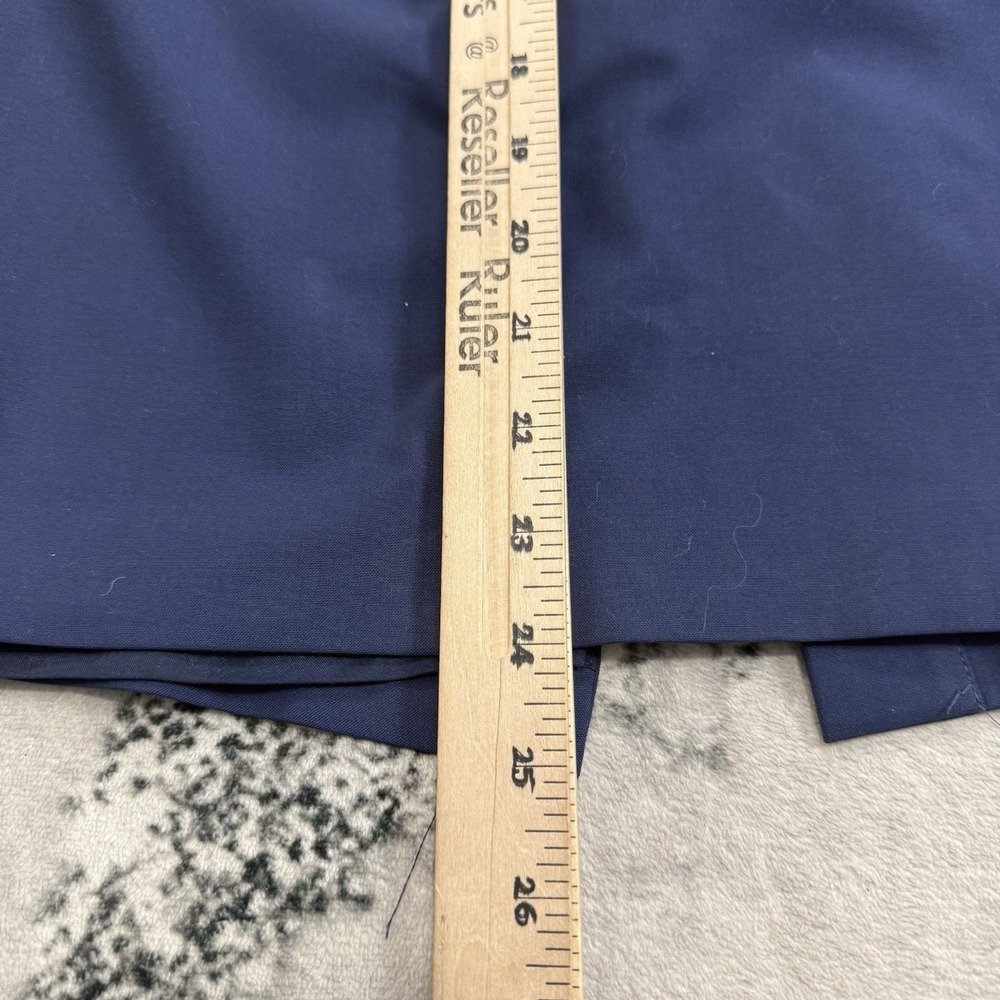 Theory‎ Pencil Skirt Womens 6 Navy Wool Stretch Career Office Classic Hemdall - Picture 6 of 12